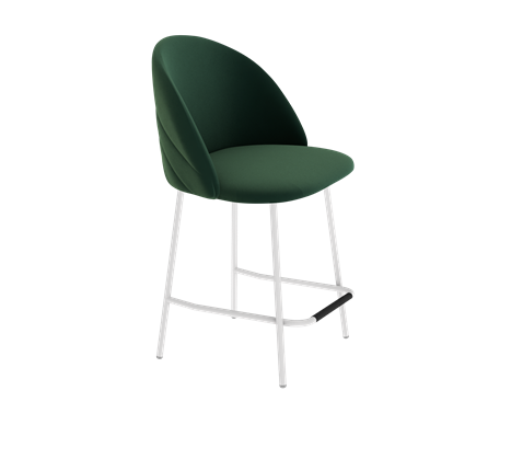 Полубарный стул SHT-ST35-2 / SHT-S29P-1 (лиственно-зеленый/белый муар) в Заводоуковске - изображение