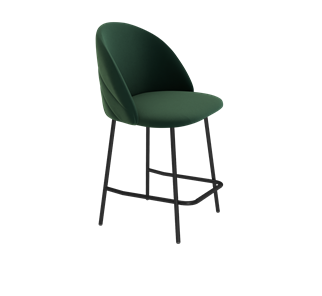 Полубарный стул SHT-ST35-2 / SHT-S29P-1 (лиственно-зеленый/черный муар) в Тюмени