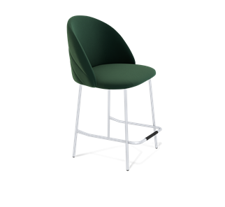 Полубарный стул SHT-ST35-2 / SHT-S29P-1 (лиственно-зеленый/хром лак) в Тюмени