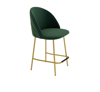 Полубарный стул SHT-ST35-2 / SHT-S29P-1 (лиственно-зеленый/золото) в Тюмени