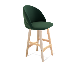 Полубарный стул SHT-ST35-2 / SHT-S65-1 (лиственно-зеленый/прозрачный лак) в Тюмени
