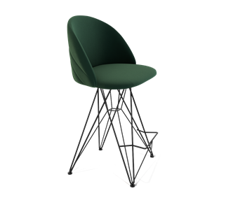 Полубарный стул SHT-ST35-2 / SHT-S66-1 (лиственно-зеленый/черный муар) в Заводоуковске
