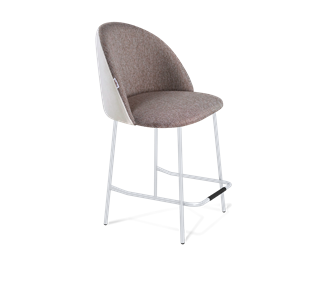 Полубарный стул SHT-ST35-3 / SHT-S29P-1 (тростниковый сахар/зефирный/хром лак) в Тюмени