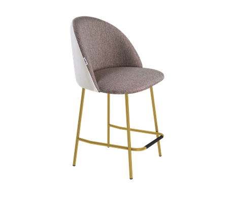 Полубарный стул SHT-ST35-3 / SHT-S29P-1 (тростниковый сахар/зефирный/золото) в Тюмени - изображение