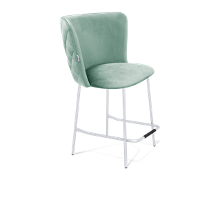 Полубарный стул SHT-ST36-4 / SHT-S29P-1 (нежная мята/хром лак) в Тюмени