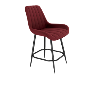 Полубарный стул SHT-ST37 / SHT-S148-1 (рубиновое вино/черный муар) в Тюмени