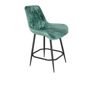 Полубарный стул SHT-ST37 / SHT-S148-1 (зеленый чай/черный муар) в Тюмени