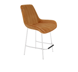 Полубарный стул SHT-ST37 / SHT-S29P-1 (горчичный/белый муар) в Тюмени