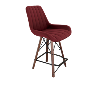 Полубарный стул SHT-ST37 / SHT-S80-1 (рубиновое вино/темный орех/черный) в Тюмени - предосмотр