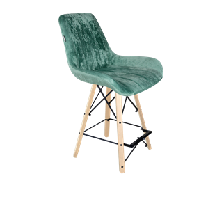 Полубарный стул SHT-ST37 / SHT-S80-1 (зеленый чай/прозрачный лак/черный) в Тюмени