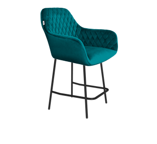 Полубарный стул SHT-ST38 / SHT-S29P-1 (альпийский бирюзовый/черный муар) в Тюмени