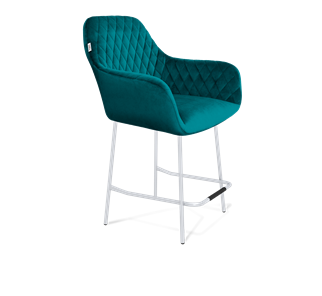 Полубарный стул SHT-ST38 / SHT-S29P-1 (альпийский бирюзовый/хром лак) в Тюмени