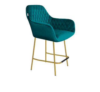 Полубарный стул SHT-ST38 / SHT-S29P-1 (альпийский бирюзовый/золото) в Тюмени - предосмотр