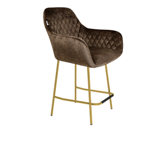 Полубарный стул SHT-ST38 / SHT-S29P-1 (кофейный трюфель/золото) в Тюмени