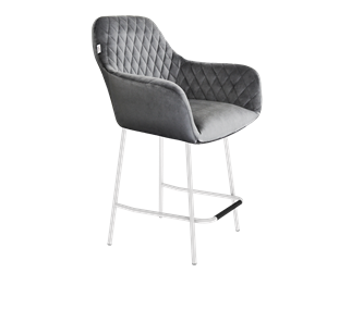 Полубарный стул SHT-ST38 / SHT-S29P-1 (угольно-серый/белый муар) в Тюмени