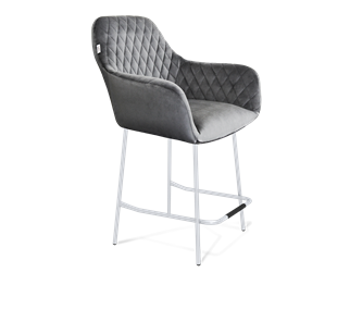 Полубарный стул SHT-ST38 / SHT-S29P-1 (угольно-серый/хром лак) в Тюмени - предосмотр
