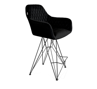 Полубарный стул SHT-ST38 / SHT-S66-1 (ночное затмение/черный муар) в Тюмени