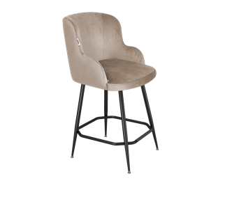 Полубарный стул SHT-ST39 / SHT-S148-1 (латте/черный муар) в Заводоуковске - предосмотр