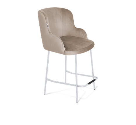 Полубарный стул SHT-ST39 / SHT-S29P-1 (латте/хром лак) в Заводоуковске - изображение