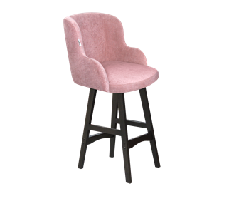 Полубарный стул SHT-ST39 / SHT-S65-1 (пыльная роза/венге) в Тюмени