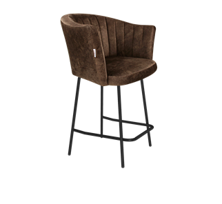 Полубарный стул SHT-ST42-1 / SHT-S29P-1 (кофейный трюфель/черный муар) в Заводоуковске