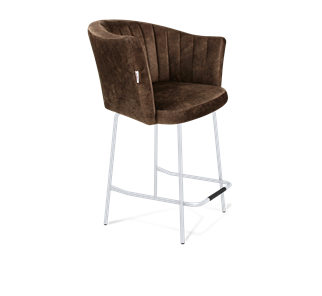 Полубарный стул SHT-ST42-1 / SHT-S29P-1 (кофейный трюфель/хром лак) в Тюмени - предосмотр
