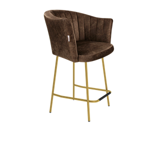 Полубарный стул SHT-ST42-1 / SHT-S29P-1 (кофейный трюфель/золото) в Заводоуковске - предосмотр