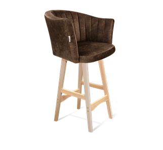 Полубарный стул SHT-ST42-1 / SHT-S65-1 (кофейный трюфель/прозрачный лак) в Тюмени