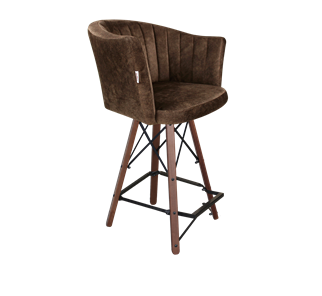 Полубарный стул SHT-ST42-1 / SHT-S80-1 (кофейный трюфель/темный орех/черный) в Тюмени
