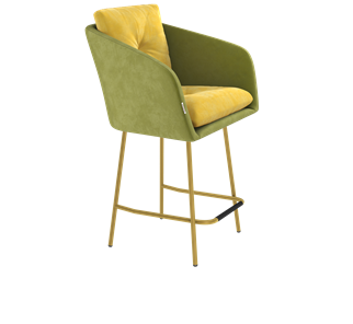 Полубарный стул SHT-ST43-2 / SHT-S29P-1 (фисташковый десерт/золото) в Тюмени