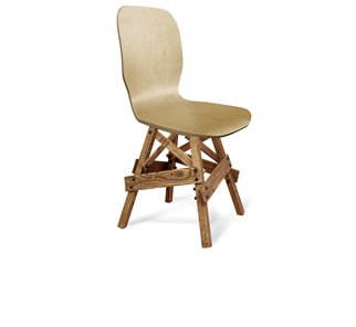 Обеденный стул SHT-ST15-1/S71 (прозрачный лак/дуб брашированный коричневый) в Тюмени