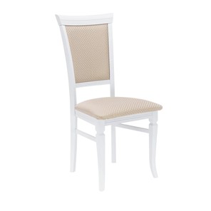 Обеденный стул Leset Монтана (Белый 9003/жаккард Антина ваниль Ж4.07) в Тюмени