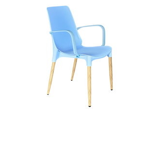 Обеденный стул SHT-ST76/S424-С (голубой/светлый орех) в Заводоуковске