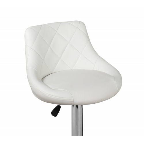 Барный стул Комфорт с мягкой спинкой WX-2396 экокожа белый в Тюмени - изображение 2
