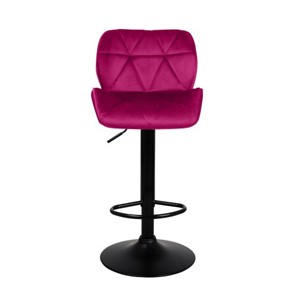 Барный стул Кристалл  WX-2583 белюр бордовый в Тюмени