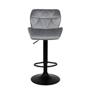 Барный стул Кристалл  WX-2583 белюр темно-серый в Тюмени