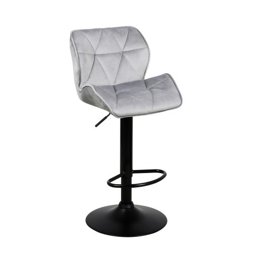 Барный стул Кристалл  WX-2583 белюр серый в Тюмени - изображение 1