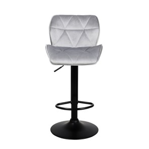 Барный стул Кристалл  WX-2583 белюр серый в Тюмени