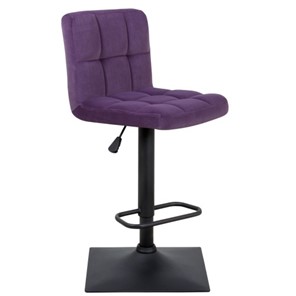 Барный стул Курт с мягкой спинкой WX-2320 велюр фиолетовый в Тюмени - предосмотр