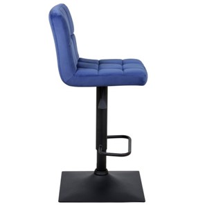 Барный стул Курт с мягкой спинкой WX-2320 велюр синий в Заводоуковске - предосмотр 1