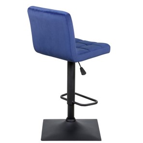 Барный стул Курт с мягкой спинкой WX-2320 велюр синий в Тюмени - предосмотр 2