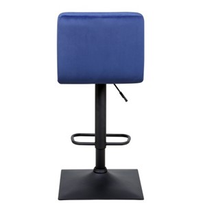 Барный стул Курт с мягкой спинкой WX-2320 велюр синий в Тюмени - предосмотр 3