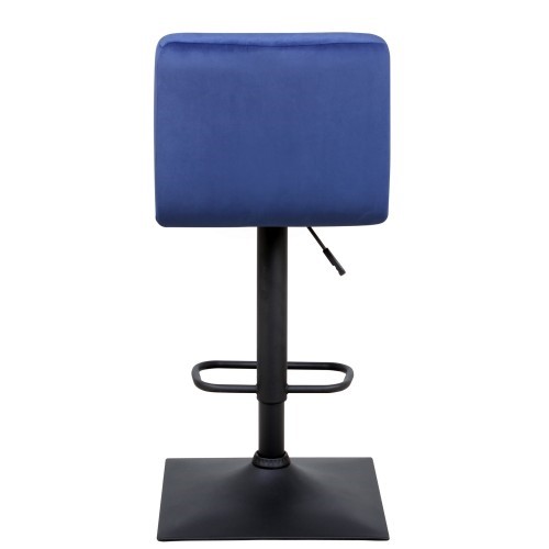Барный стул Курт с мягкой спинкой WX-2320 велюр синий в Тюмени - изображение 3
