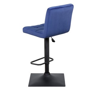 Барный стул Курт с мягкой спинкой WX-2320 велюр синий в Заводоуковске - предосмотр 4