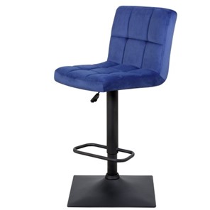 Барный стул Курт с мягкой спинкой WX-2320 велюр синий в Тюмени - предосмотр 6