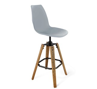 Барный стул SHT-ST29/S93 (белый/брашированный коричневый/черный муар) в Тюмени - предосмотр 10