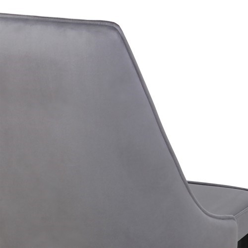 Дизайнерский стул Лорд СРП-071 Эмаль черная Веллюто серый в Тюмени - изображение 2
