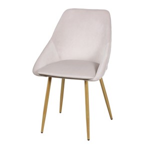 Дизайнерский стул Мартин СРП-063 эмаль голд Веллюто бежевый в Тюмени