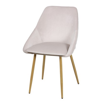 Дизайнерский стул Мартин СРП-063 эмаль голд Веллюто бежевый в Заводоуковске - изображение