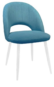 Обеденный стул 217 V16 голубой/белый в Тюмени